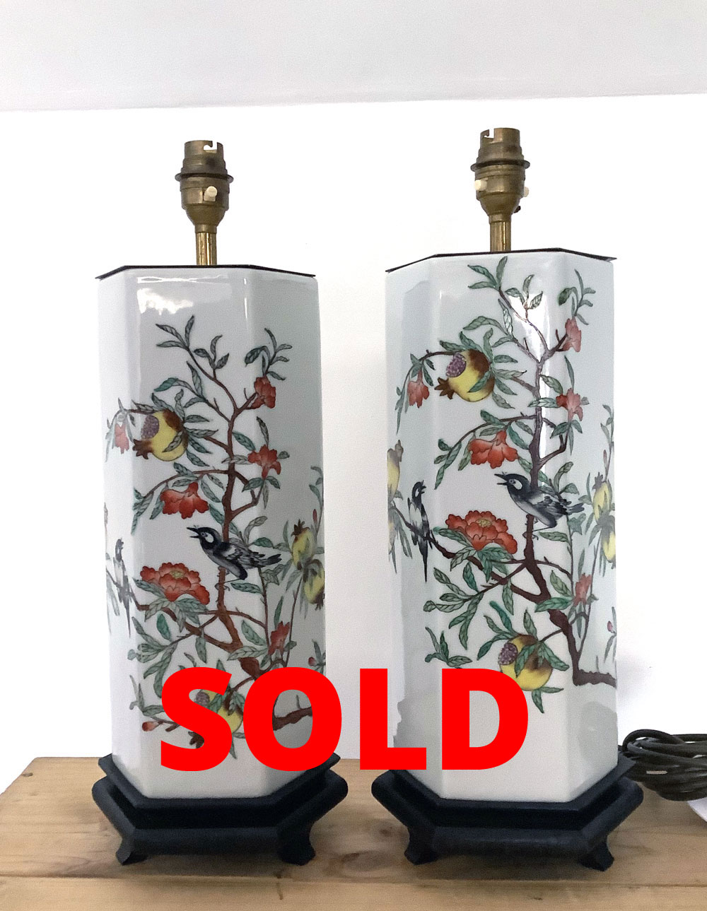 Pair of Vintage Chinese Style Lamps